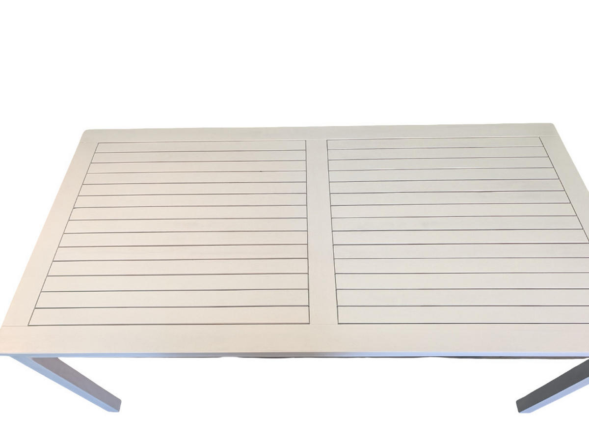 GARTENTISCH Aalborg - Weiß, Holz (165/80/75cm) - Sedex