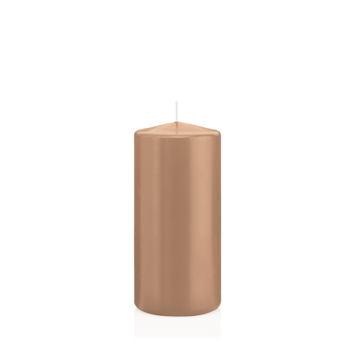 STUMPENKERZEN Caramel Ø 68 x 150 mm, 12 Stück - Beige, Paraffin (7/15cm) - Wiedemann Kerzen