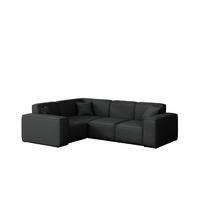 GARTENECKSOFA L-form MALIBU Stoff Odyssey Schwarz Links - Schwarz, Holz (181/73/246cm) - Kaiser Möbel