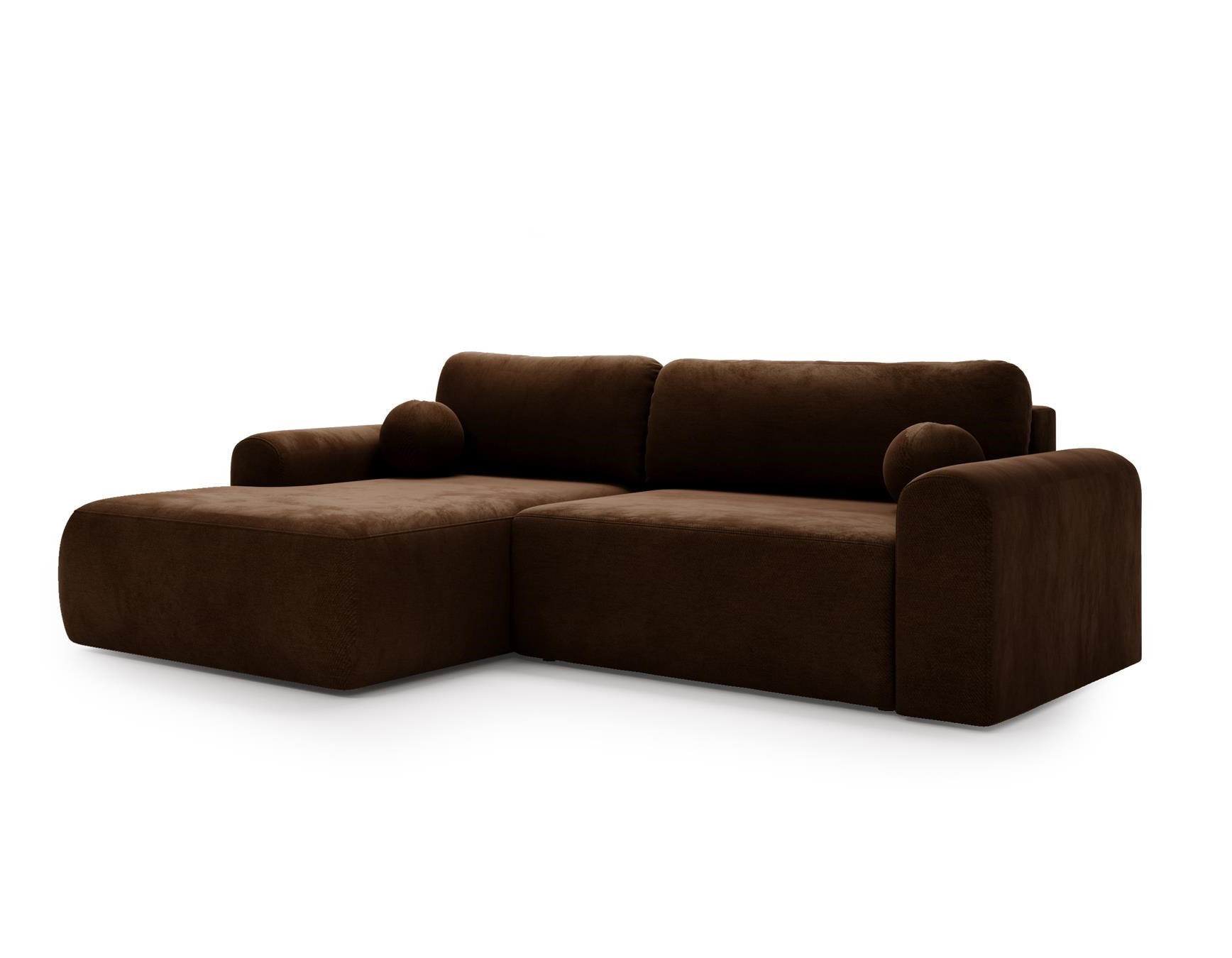 Bettso Ecksofa Braun 257x177 cm