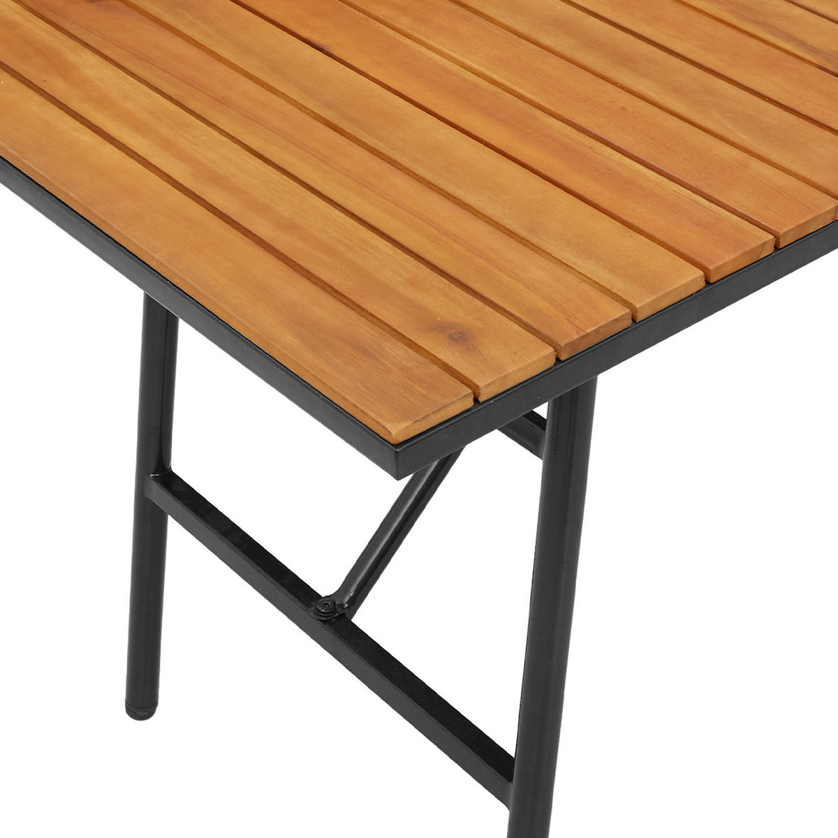 GARTENTISCH Tischbal 55/62/110 cm - Hellbraun, Naturmaterialien (110/55/62cm) - ZMH