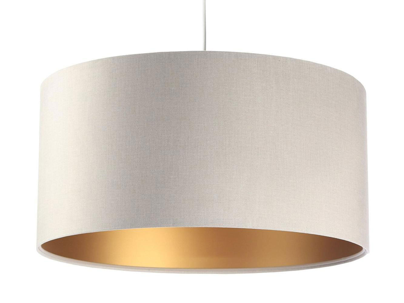 HÄNGELEUCHTE Gold 60/30 cm - Beige/Goldfarben, Kunststoff (60/1.1/30cm) - ONZENO