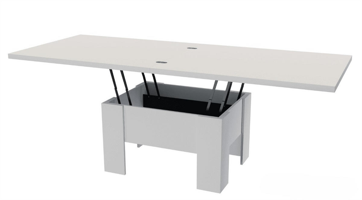 ESSTISCH ROKAR Ausziehbar 100 - 200 / 80 x 78 cm - Weiß, Holz (100/80/78cm) - MASSENO