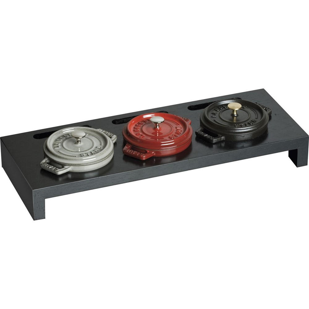 SERVIERPLATTE Schwarz 46/16/5 cm 405093740 - Schwarz, Metall (16/5/46cm) - Staub