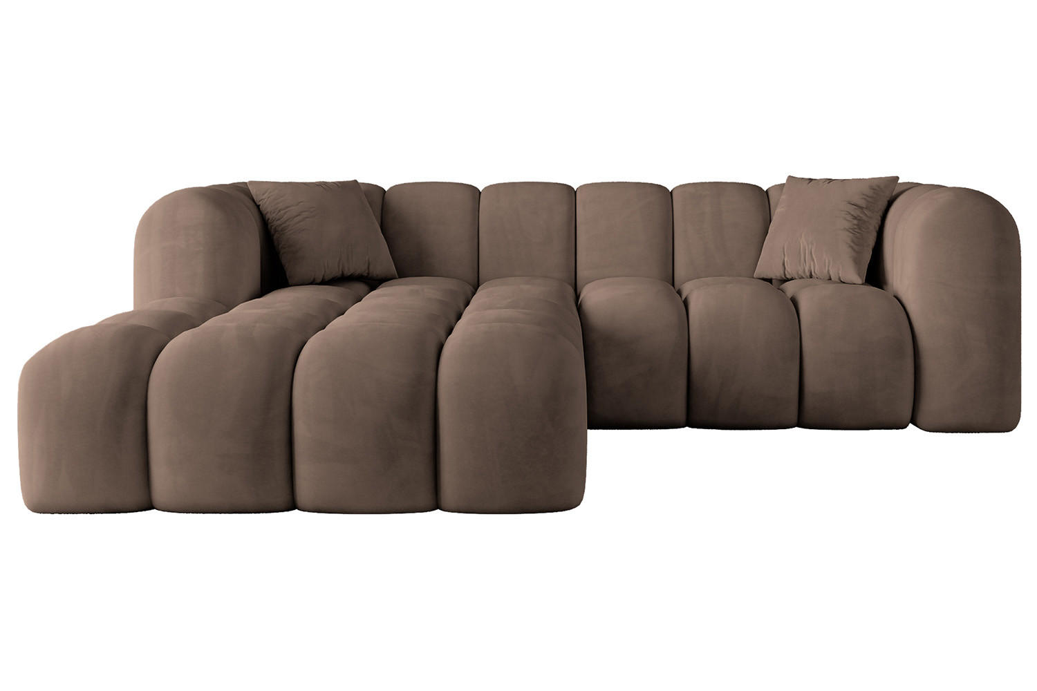 Altdecor Ecksofa Braun 231x173 cm