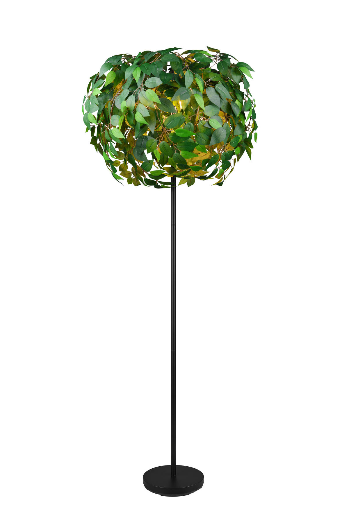 STEHLAMPE LEAVY - Schwarz - 70/70/180 cm - Schwarz, Metall (70/70/180cm) - Trio Leuchten