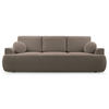 3-SITZER SOFA Barletto Altrosa Bouclé - Pink/Schwarz, Holz/Textil (248/94/110cm) - Selsey