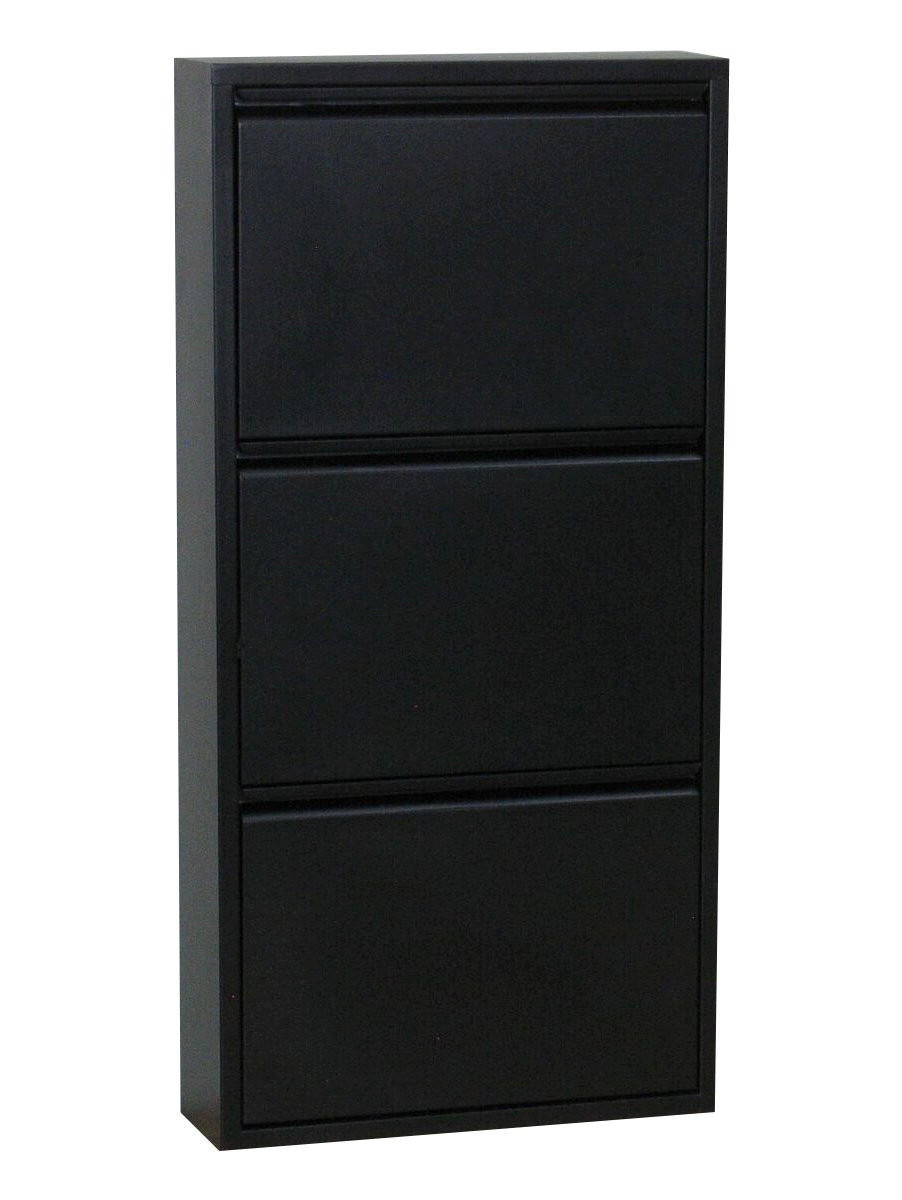 SKOSKÅP Pisa 50 x 16 x 106 cm – svart 106/50/16 cm