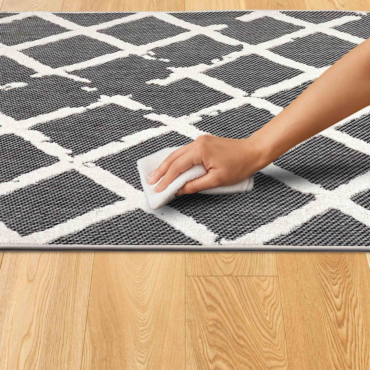 KURZFLORTEPPICH SERINA - Grau, Textil (120/170cm) - Astra