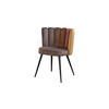 STUHL JADA Braun Velvet - Dunkelbraun/Braun, Textil (59/86/55cm) - KAWOLA