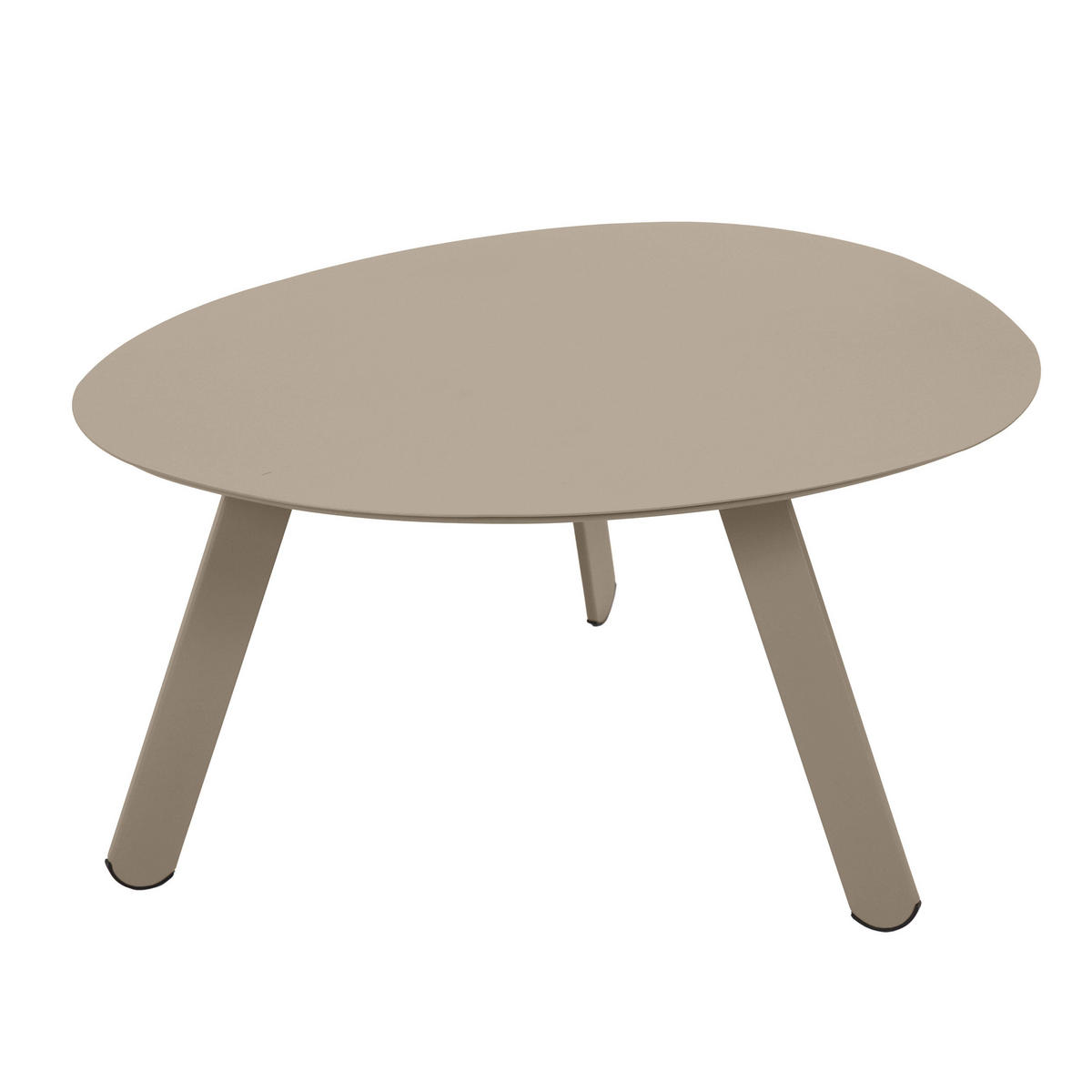 COUCHTISCH 2-tlg., Taupe - Taupe, Metall (68/68/40cm) - Oviala