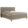 BOXBETT CAICOS 160/200 - Hellgrau Boucle - H4 - Hellgrau, Holz/Textil (160/200cm) - MKS