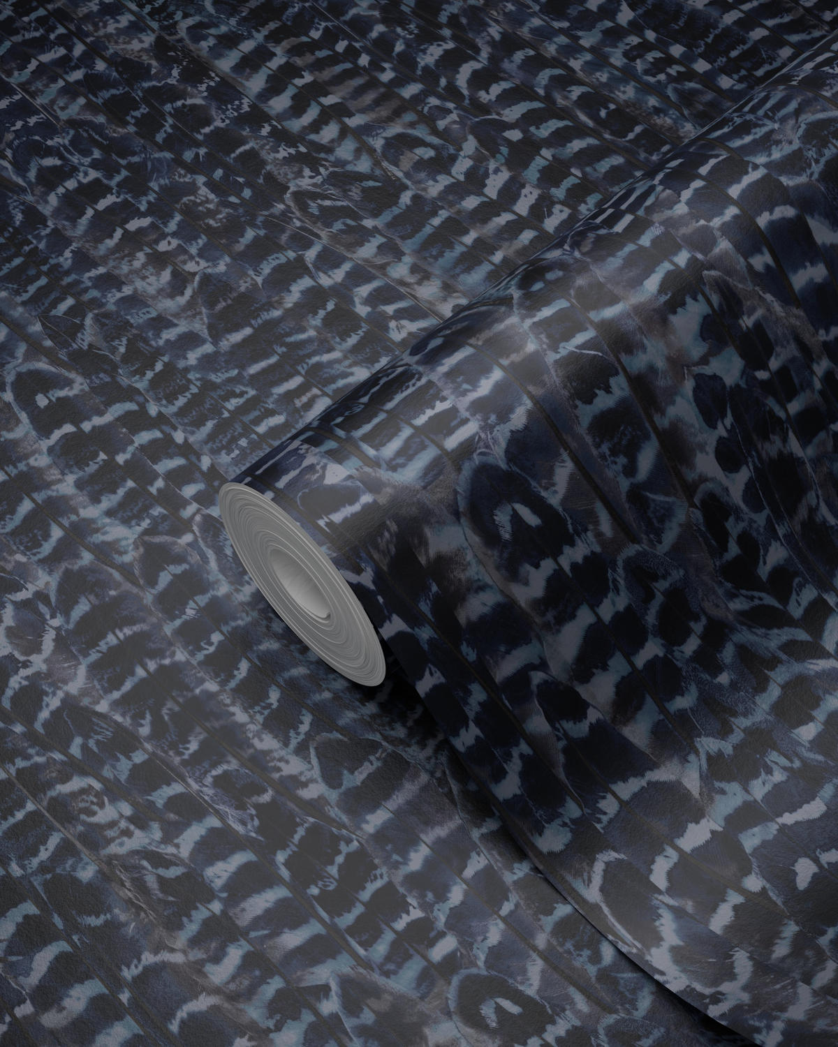 TAPETE Federn 53 cm x 10.05 m - Blau, Papier (53/1000cm) - Origin Wallcoverings