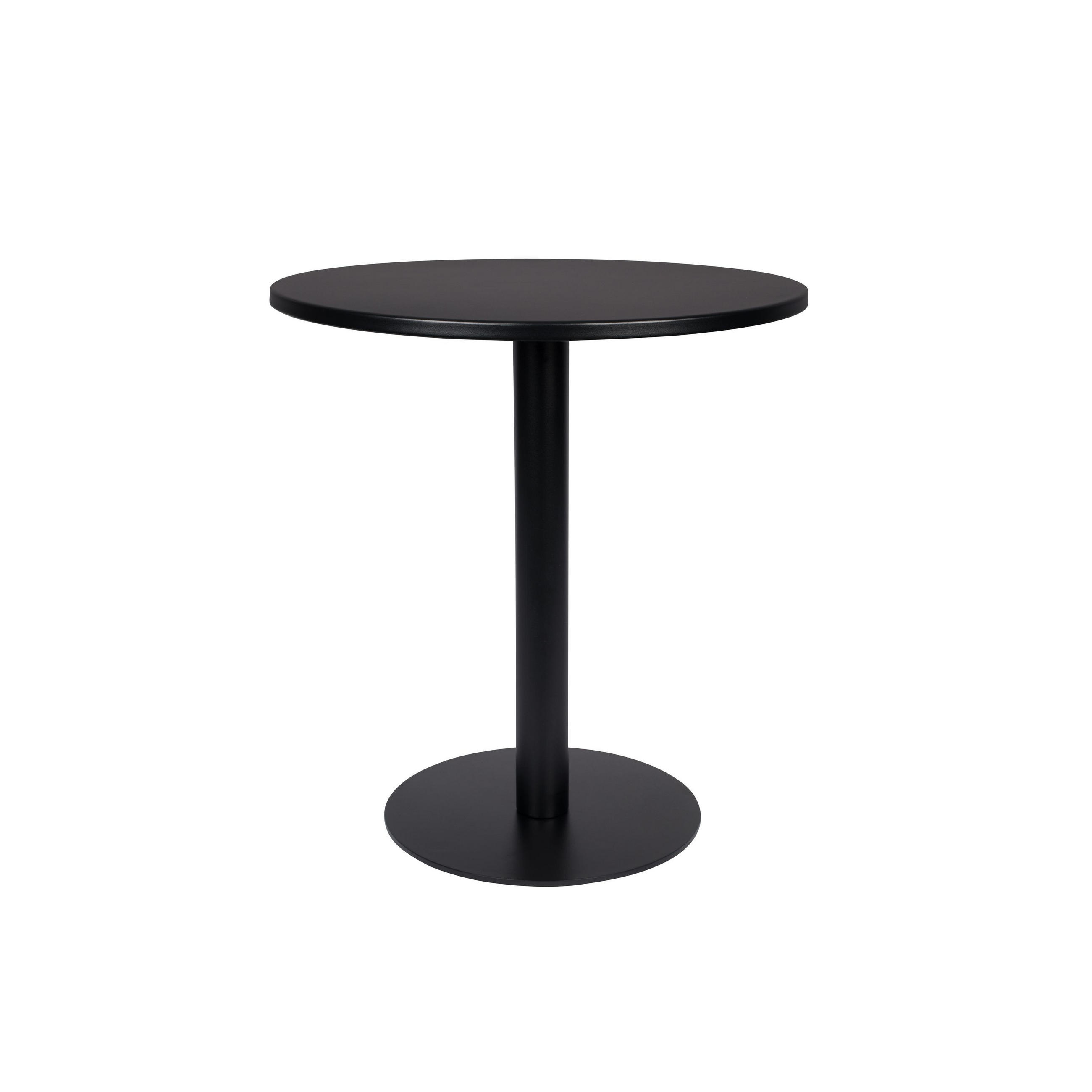 BISTROTISCH Metsu Garten Rund 70 cm Schwarz - Schwarz, Metall (70/70/76cm) - Zuiver