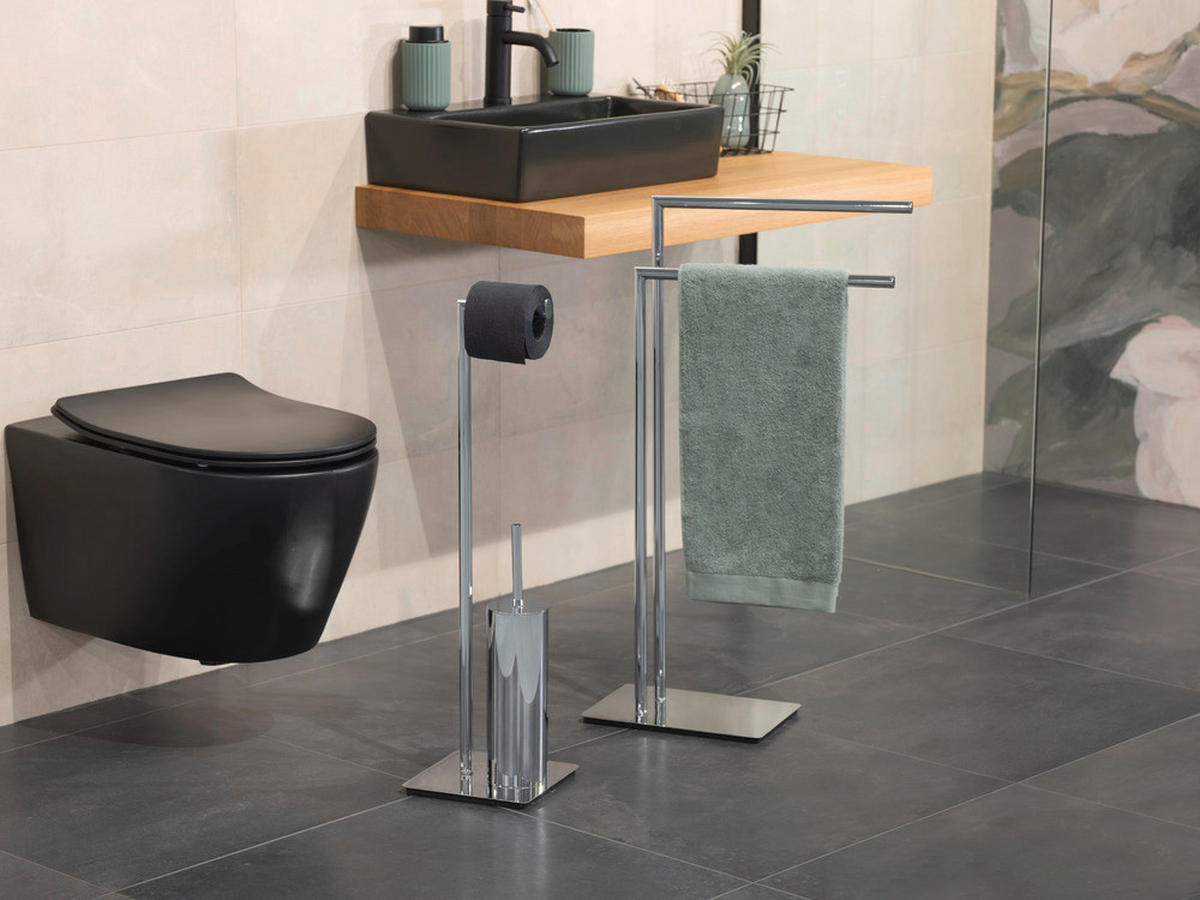TOILETTENPAPIERHALTER Recco 20/20/71,5 cm - Silberfarben, Metall (20/71.5/20cm) - Wenko