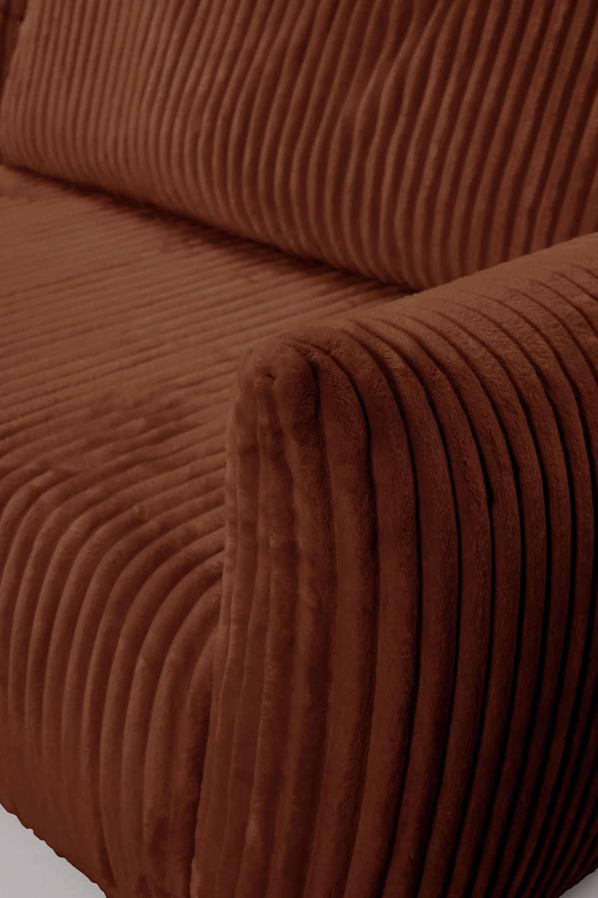 ECKSOFA HALLORA - Rust (Tilia 52) - Rostfarben, Holzwerkstoff (257/177cm) - Möblo