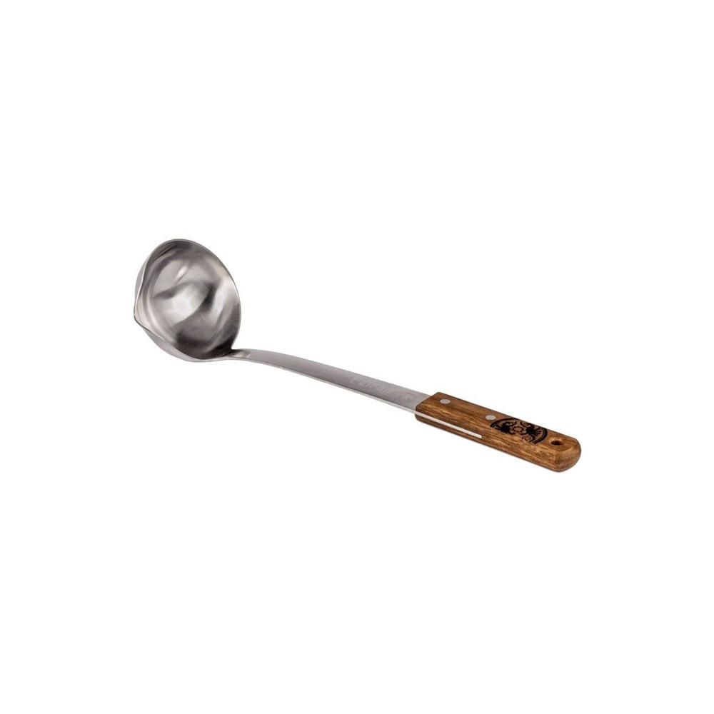 SCHÖPFKELLE LADLE30 - Silberfarben, Holz (36cm) - PETROMAX 
