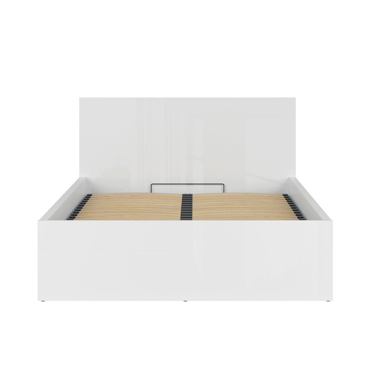 BOXSPRING POSTELJA 140/200 Edwin Bela - bela, leseni material (140/200cm) - Petits-meubles