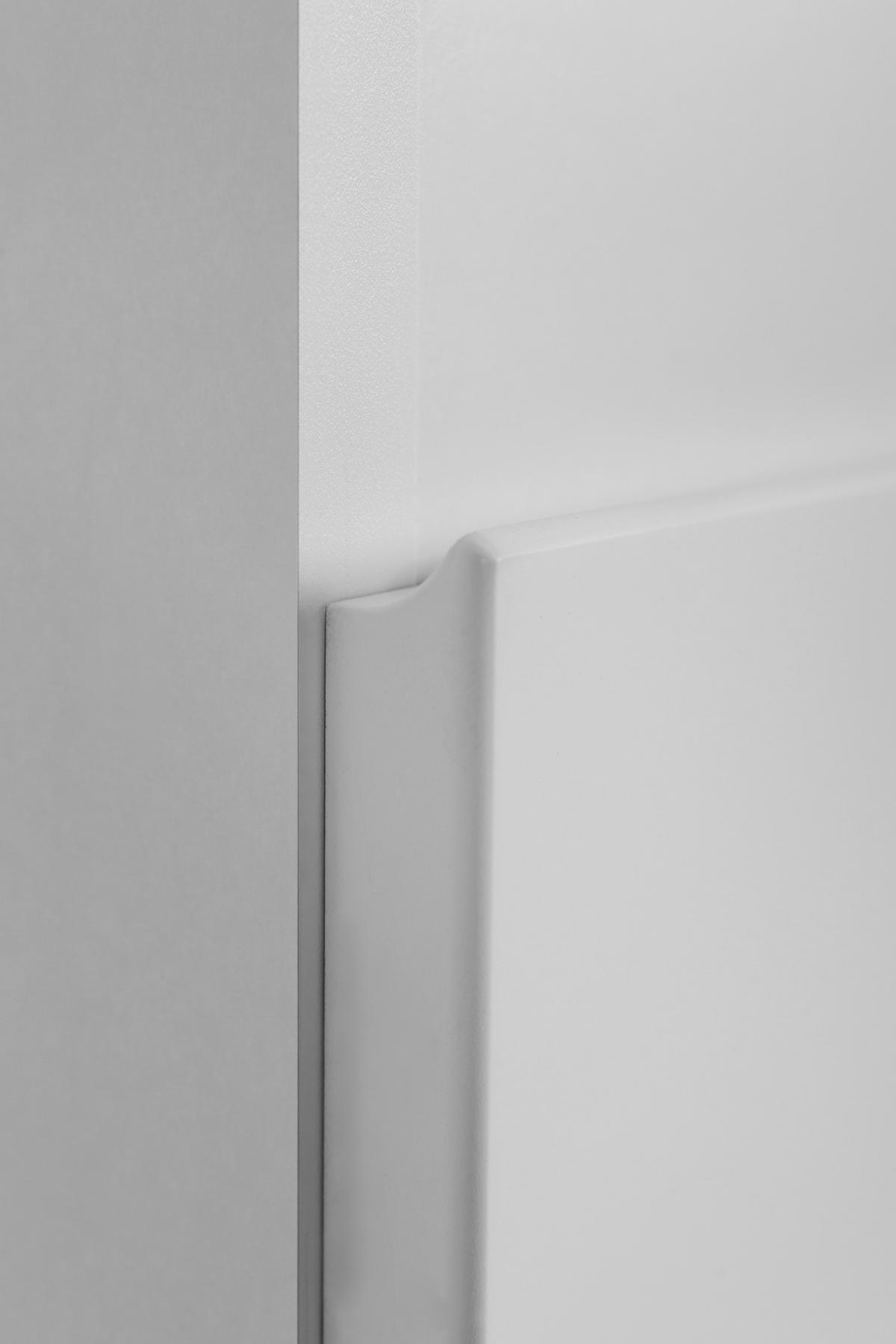 HÄNGESÄULE MODERN 136cm - Wit - Weiß, Holzwerkstoff (35/136/27cm) - Rodan