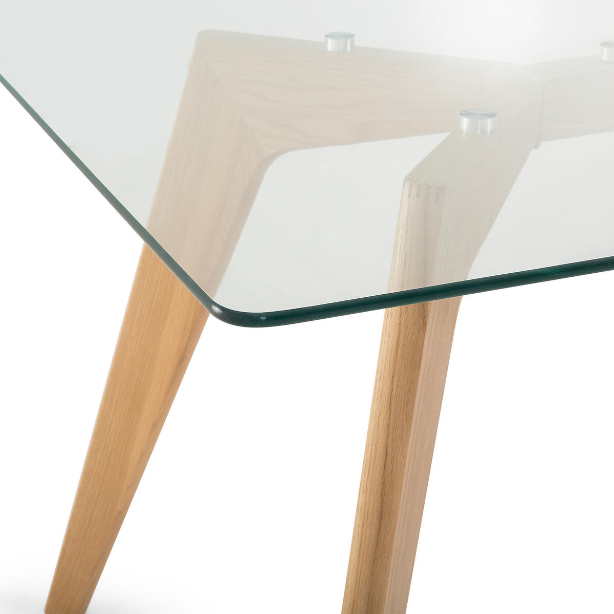 JÍDELNÍ STŮL Průhledný 180/90 cm Sklo Hudson II - průhledná, sklo (180/90/75cm) - Beliani