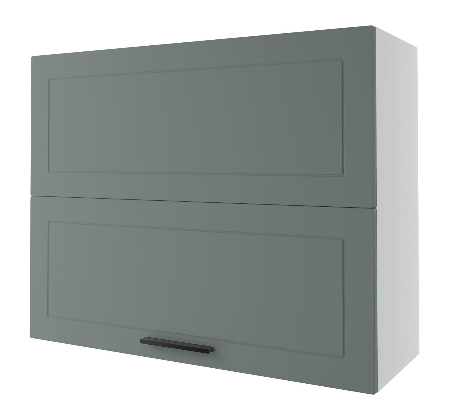 KÜCHENHÄNGESCHRANK Kvantum W8B/90 Mint Matt / Weiß Matt 90 / 32,5 / 72cm - Weiß/Mintgrün, Holz/Holzwerkstoff (90/72/36cm) - Feldmann-Wohnen