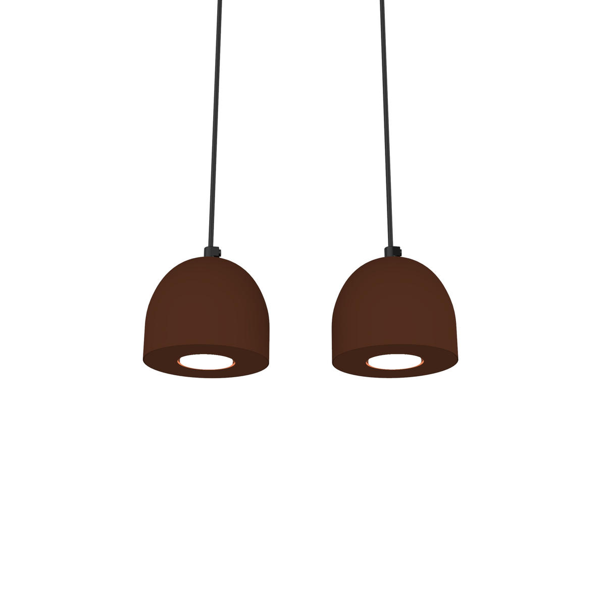 HÄNGELEUCHTE - Dunkelbraun, Metall (6.5/27/120cm) - Lumicom