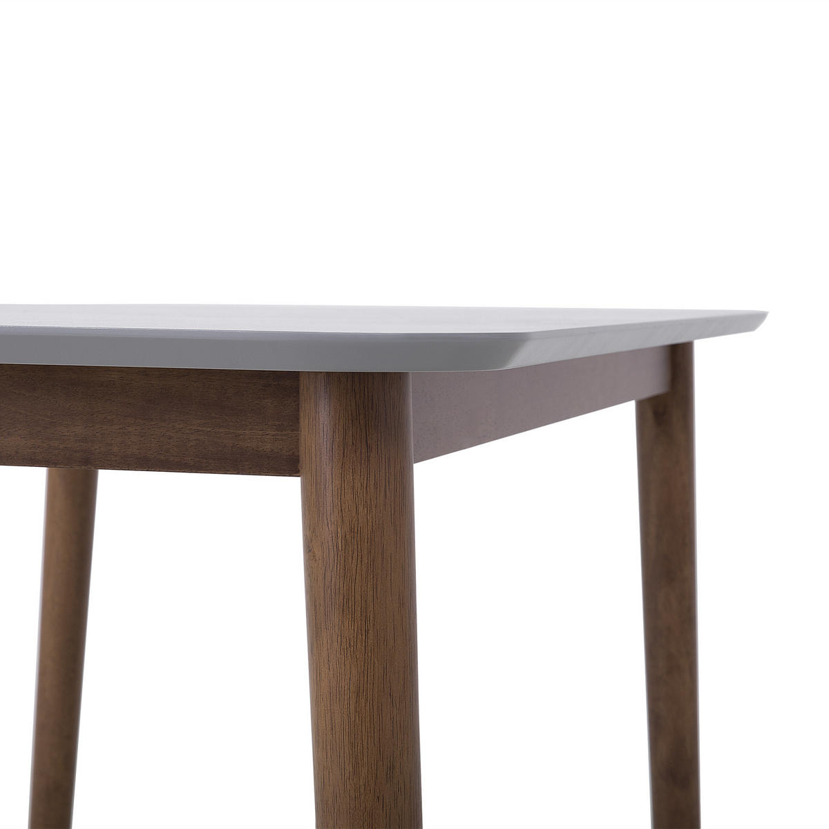 ESSTISCH 118/77/73 cm Hellgrau Rechteckig Modesto - Grau, Holz (118/77/73cm) - Beliani