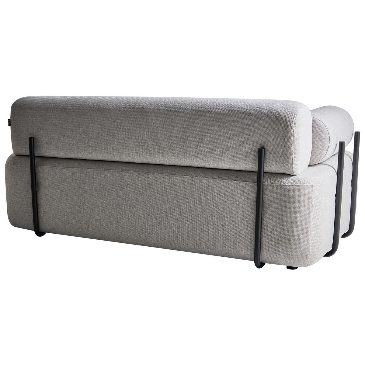 2-SITZER-SOFA Stoff Hellgrau Elva - Hellgrau, Textil (170/74/100cm) - Beliani