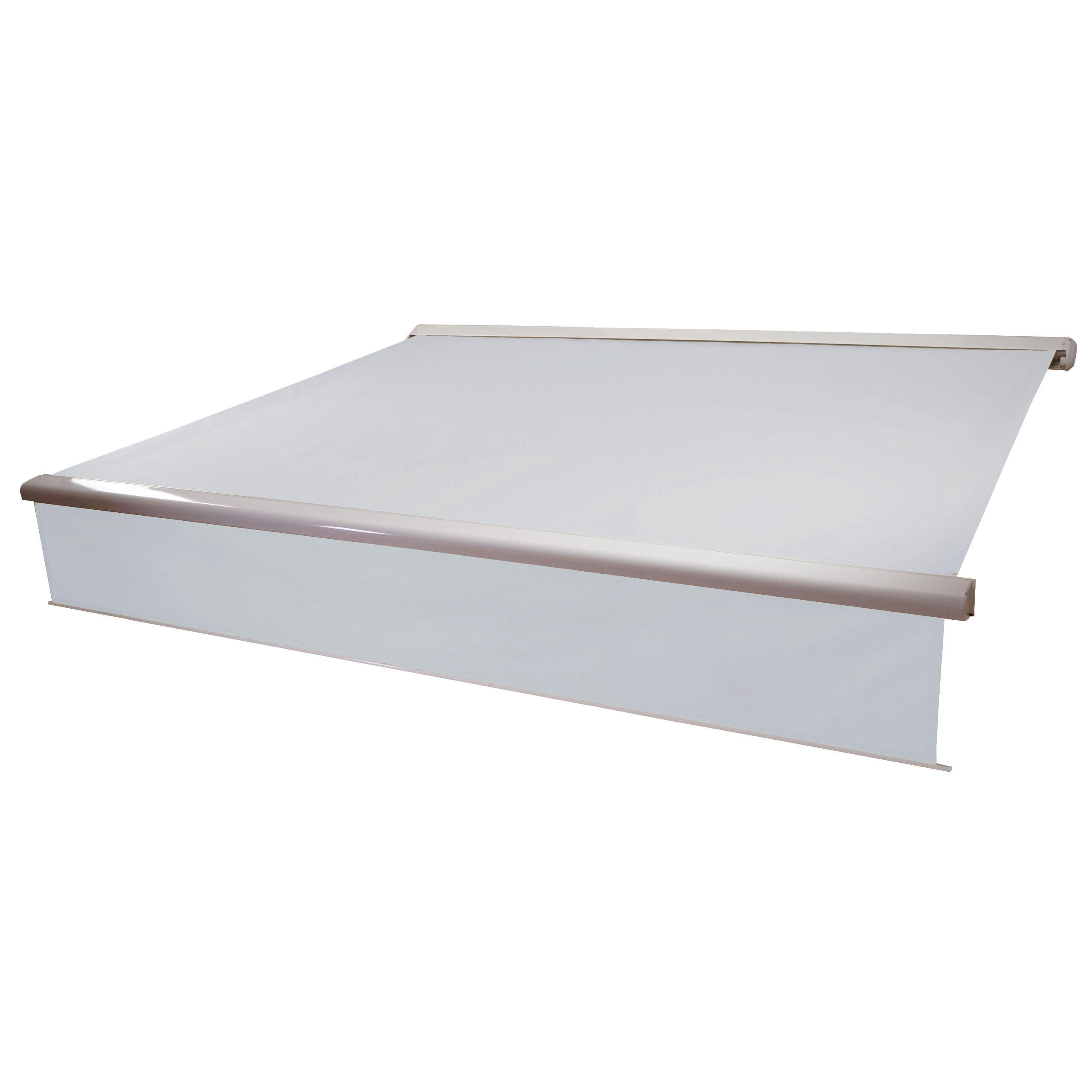 KASSETTEN-MARKISE VOLANT AUSFAHRBAR Cremeweiß - Weiß, Textil (500/15/300cm) - MCW
