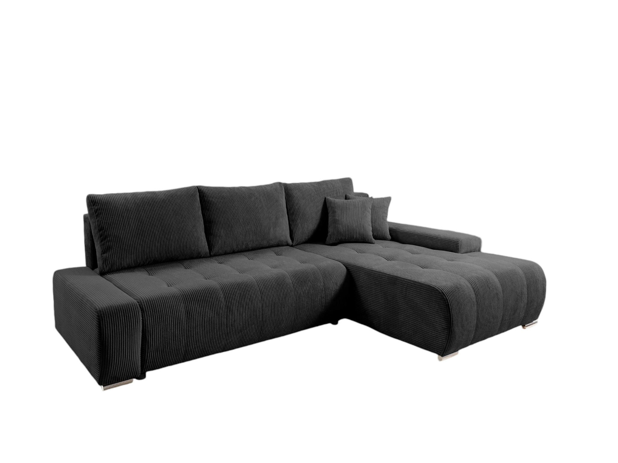 ECKSOFA Vogar In Poso - Dunkelgrau, Holzwerkstoff/Textil (265/185cm) - Fun Möbel