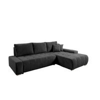 ECKSOFA Vogar In Poso - Dunkelgrau, Holzwerkstoff/Textil (265/185cm) - Fun Möbel