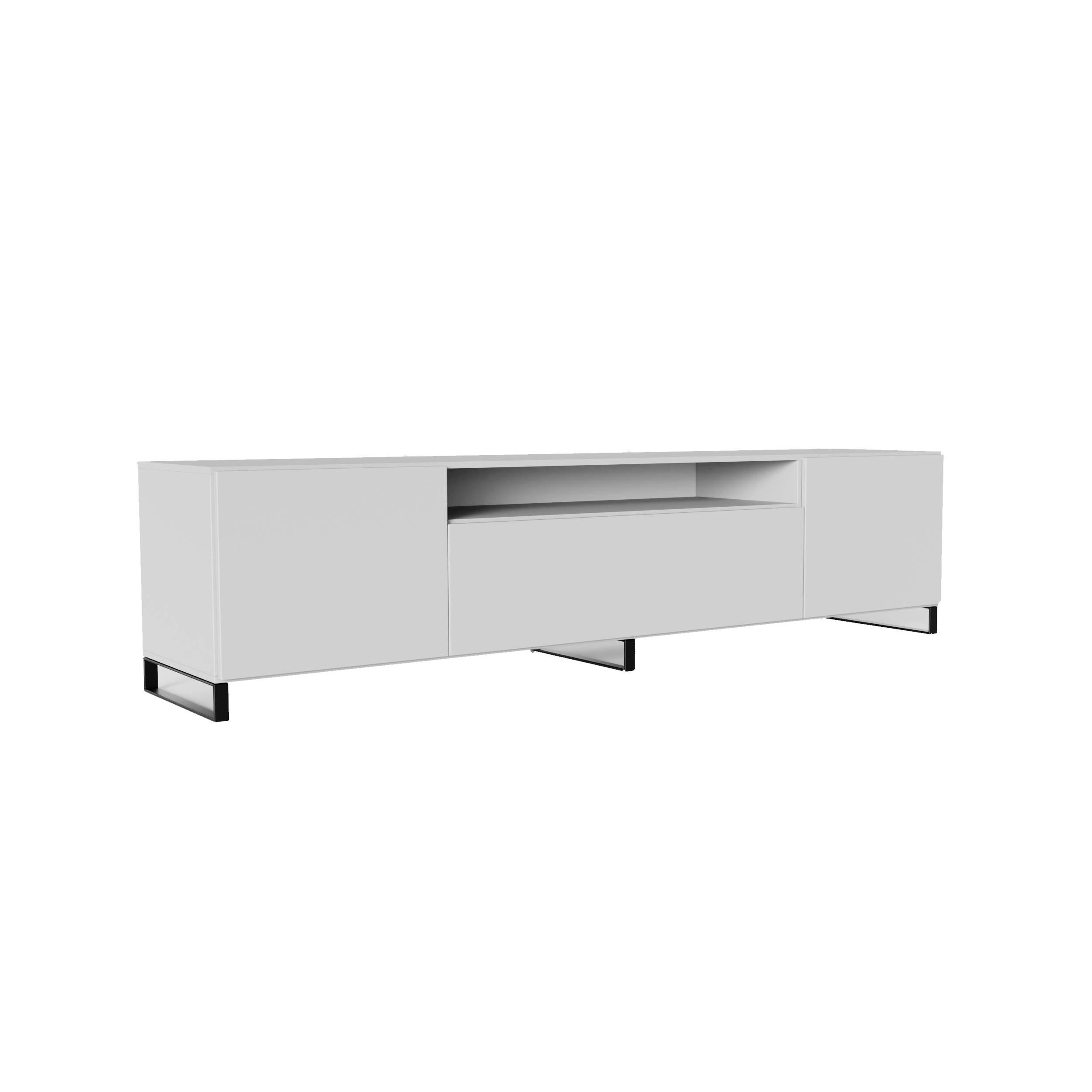 Meblini Tv-Schrank Weiß 200x53x41 cm