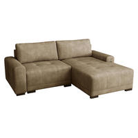 ECKSOFA Milton - Beige/Schwarz, Holz/Textil (237/180cm) - MIRJAN24