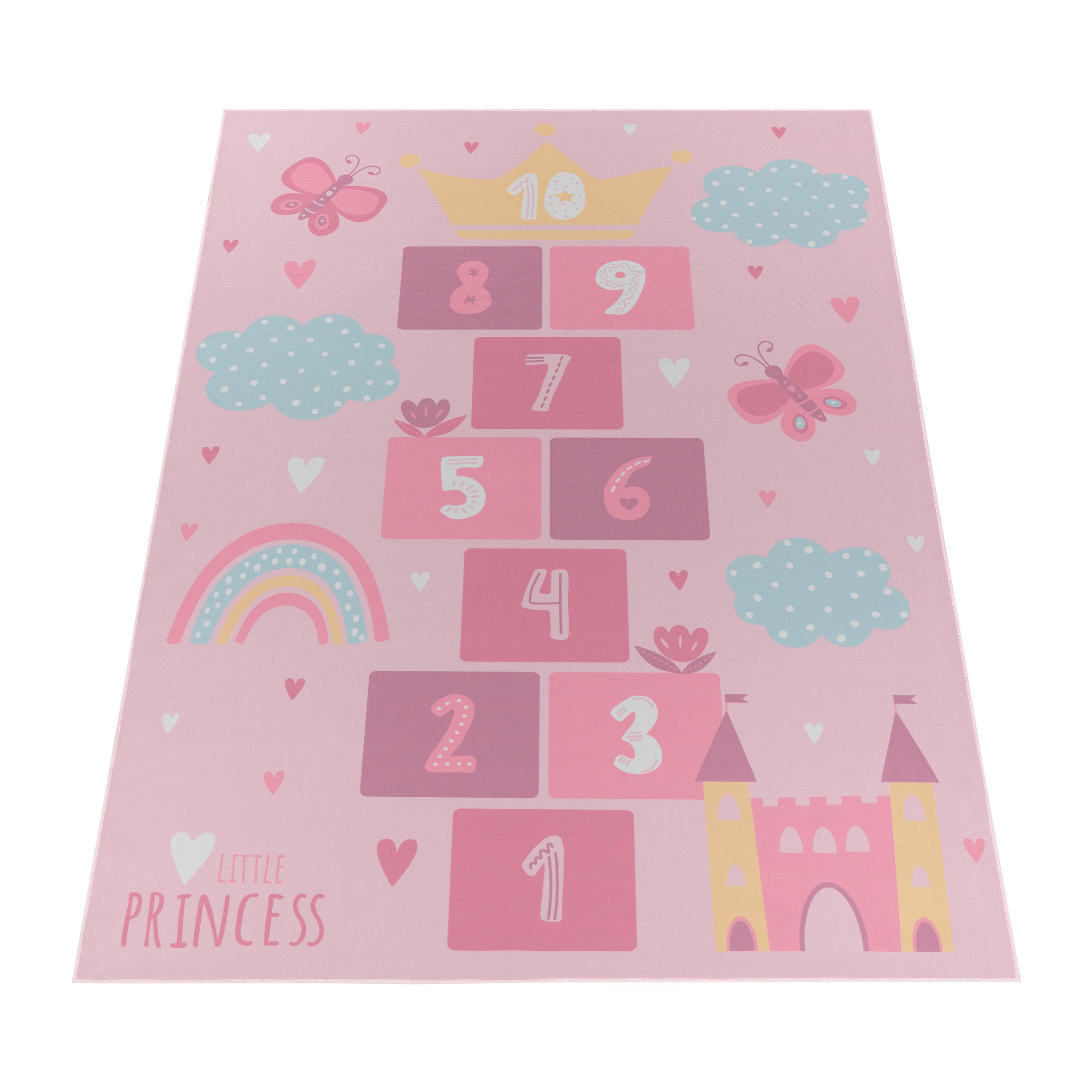 Paco Home Kinderteppich Pink 100x200 cm