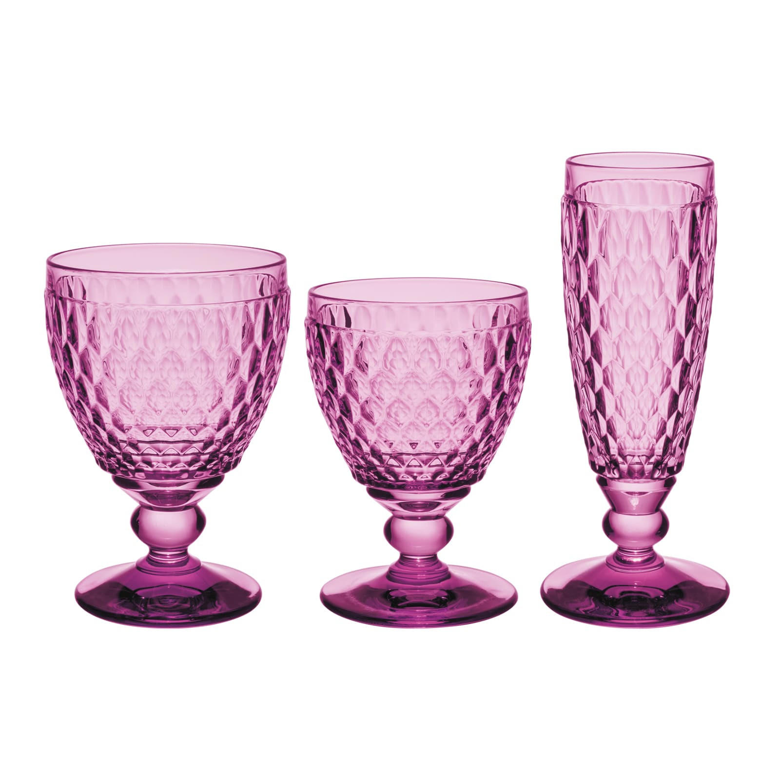 WEIN- & SEKTGLÄSER Boston Coloured Berry 12er Set - Pink, Glas - Villeroy & Boch
