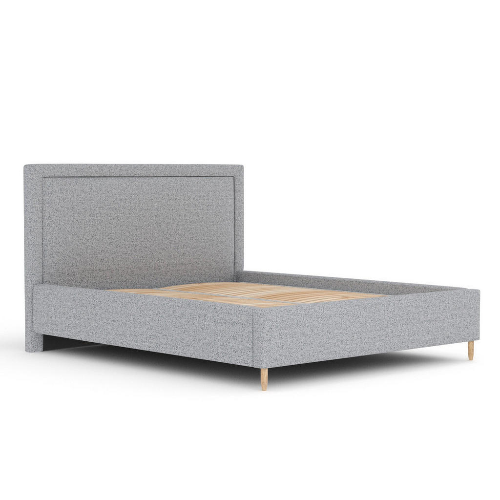 Thumbnail - Maison de Reve Polsterbett, Grau, Textil, Buche, Kiefer, 180x200 cm, Oeko-Tex® Standard 100, FSC 100%, Made in EU, Schla...