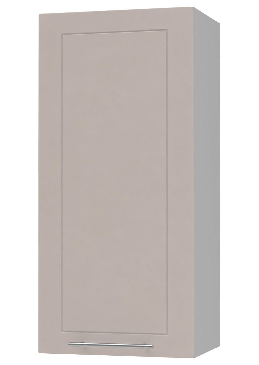 KÜCHENHÄNGESCHRANK Kvantum W4/45 Grau / Kaschmir Matt 45 / 32,5 / 96cm - Kaschmir/Grau, Holz/Holzwerkstoff (45/96/32.5cm) - Feldmann-Wohnen
