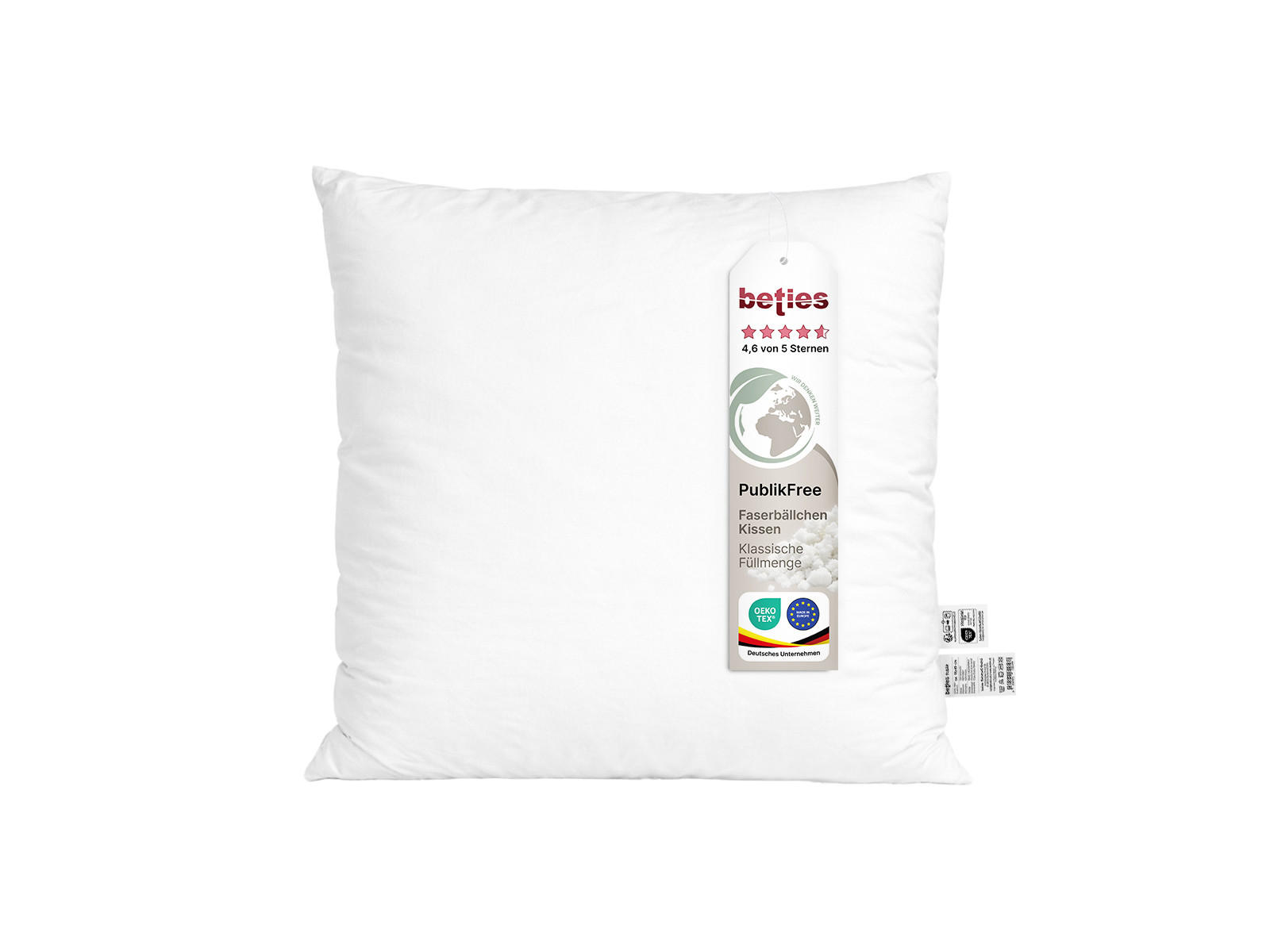 KISSENFÜLLUNG PublikFree Faserbällchen 50/50 cm - Weiß, Naturmaterialien/Kunststoff (50/50cm) - beties Heimtextil