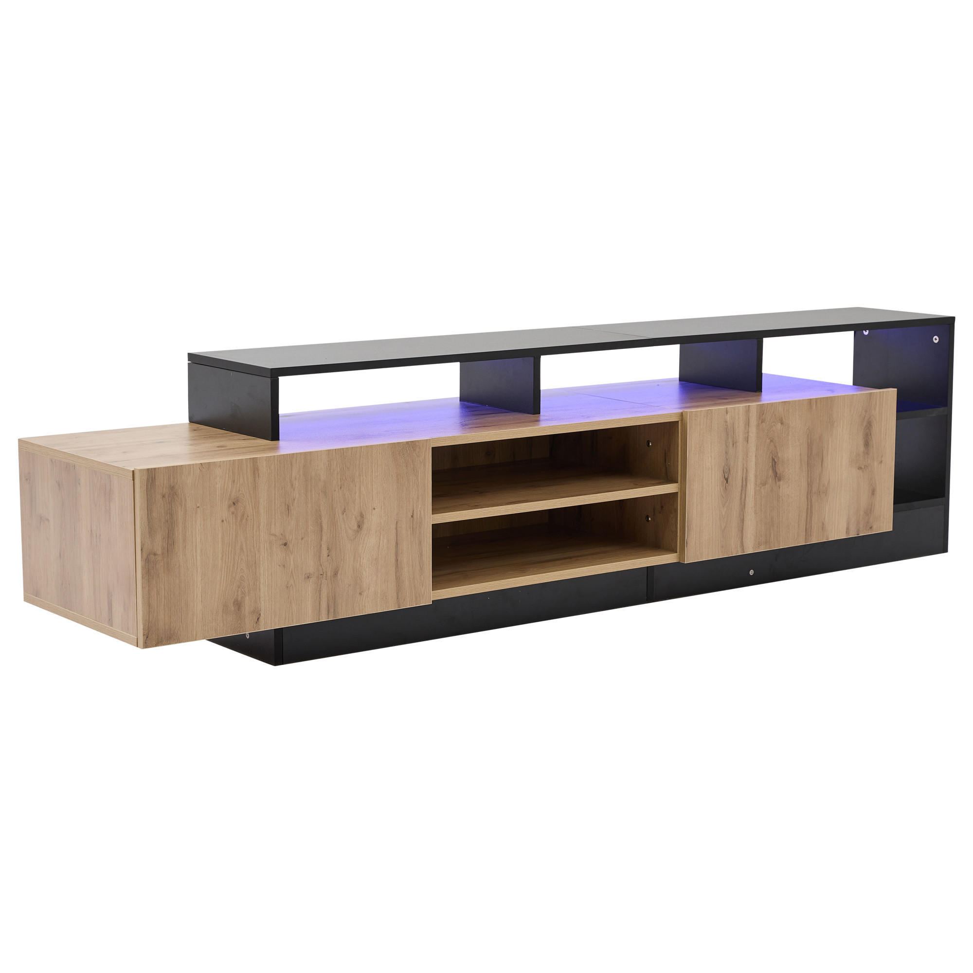 ComfortXL Lowboard Schwarz 40x48.5x190 cm