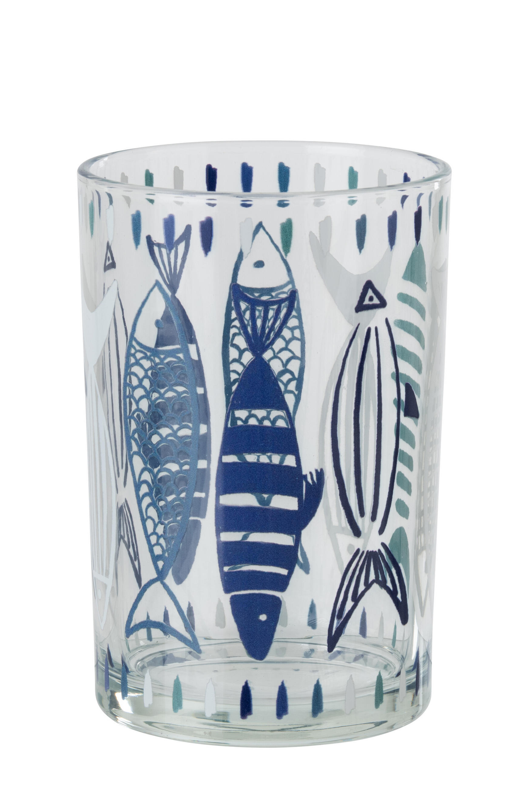 J-Line Windlicht Blau 18 cm