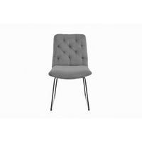 ESSZIMMERSTUHL NEW CHARME Grau Cord - Grau, Textil (52/87/66cm) - KAWOLA
