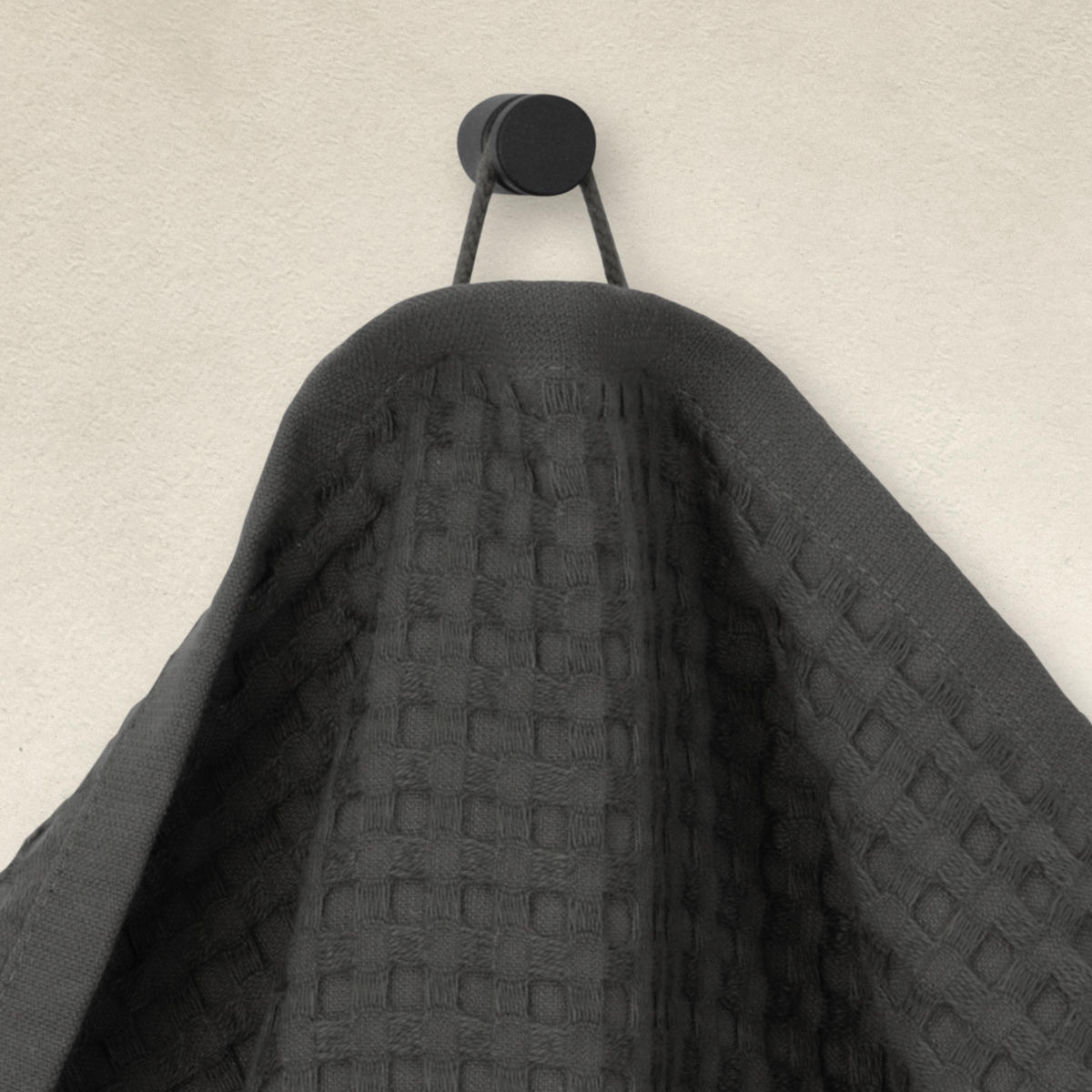 DUSCHTUCH PIQUÉE - Graphitfarben, Textil (70/140cm) - MÖVE