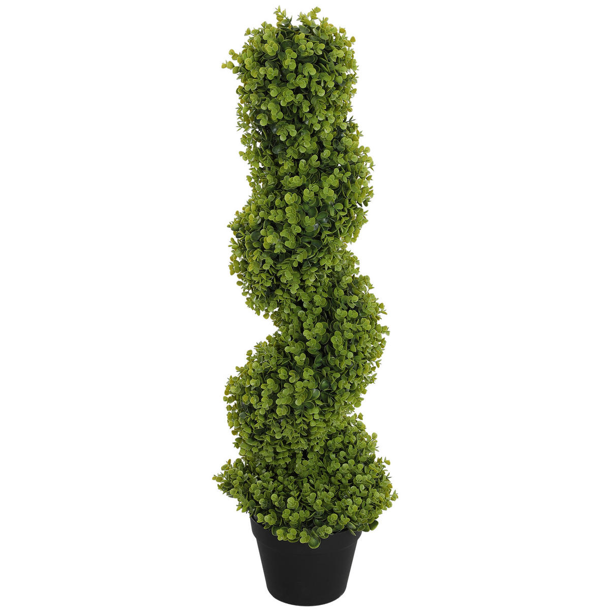 KUNSTPFLANZE, Künstlicher Spiral-Eukalyptus mit Topf, Höhe 90 cm, für drinnen & draußen, Grün - Multicolor, Kunststoff (90cm) - FORIOUS