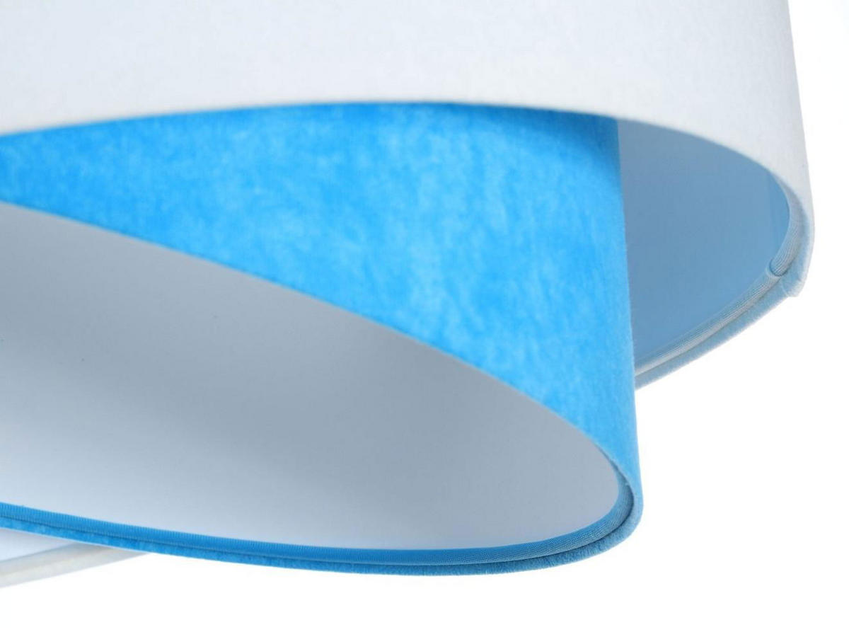 HÄNGELEUCHTE Blau 50/23 cm - Weiß, Kunststoff (50/1.3/23cm) - ONZENO