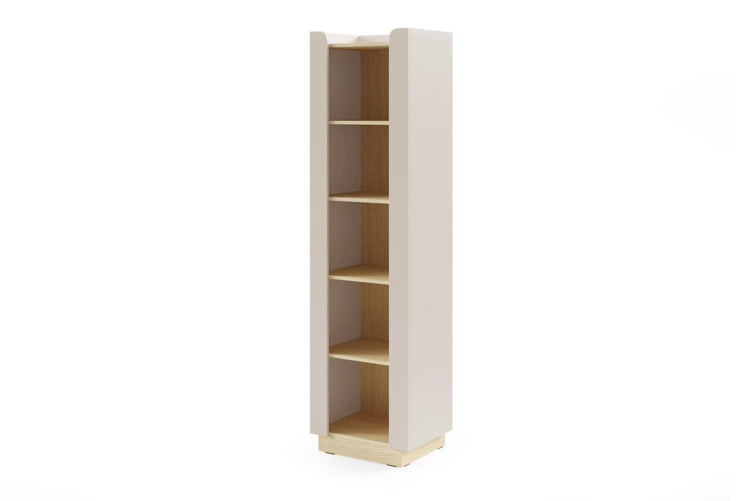 BÜCHERREGAL SOVI 02 55/201/42 cm in Macadamia / Eiche Mavelie - Eichefarben/Beige, Holzwerkstoff (55/201/42cm) - Deine Möbel 24