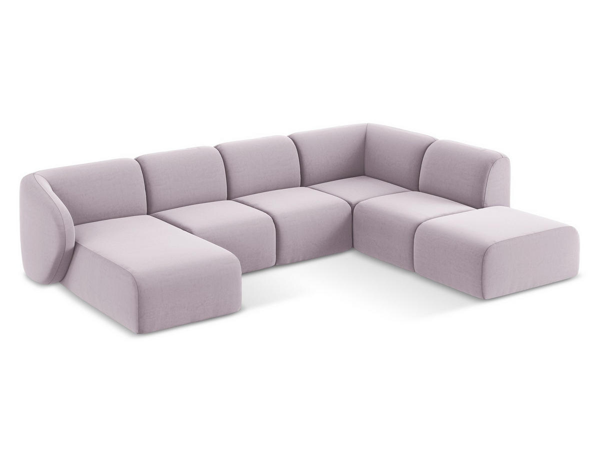 2-SITZER-SOFA Chenille Stoff Grün - Limette/Schwarz, Holzwerkstoff/Kunststoff (174/75/94cm) - Makamii