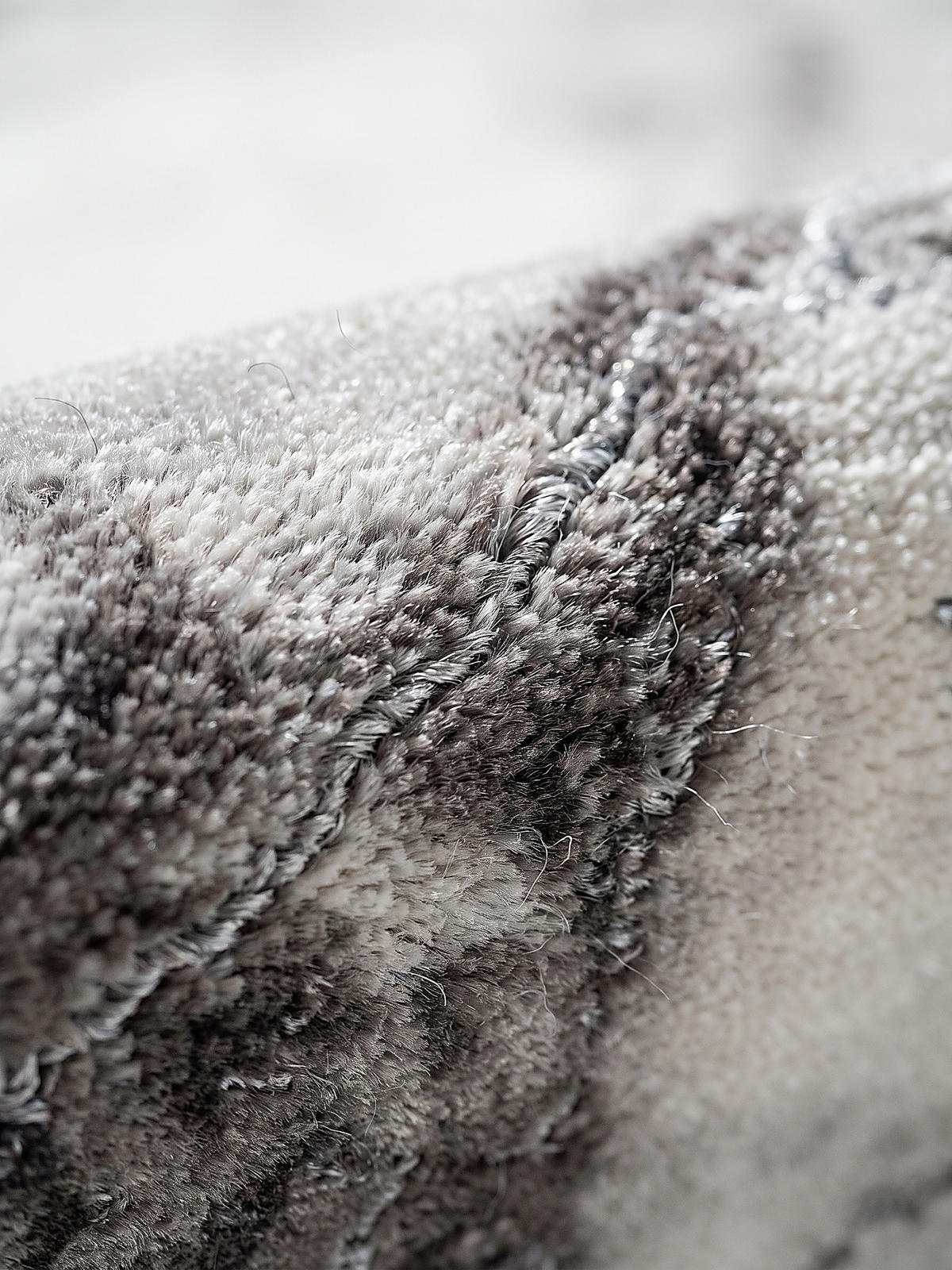 KURZFLORTEPPICH Abstrakt SVEDA Polypropylen Grau 160 x 230 cm - Grau, Textil (160/230cm) - KADIMA DESIGN