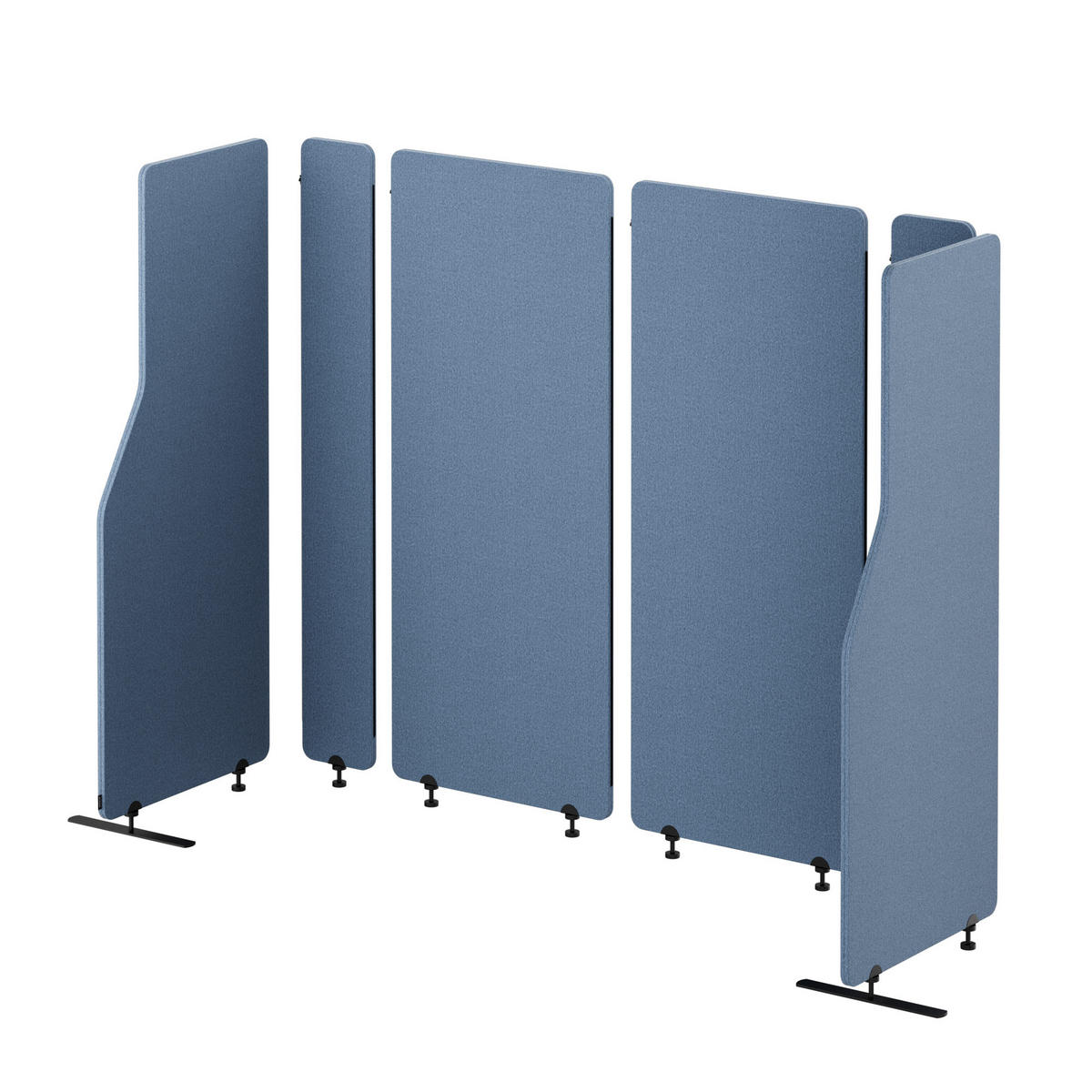 AKUSTIKSCHUTZWAND SADIE - Blau, Metall (280/145/2cm) - Jan Nowak