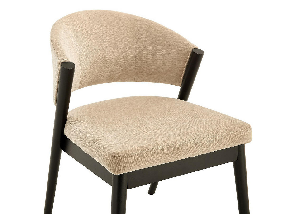 STUHL - 53.5 cm x 64 cm - Stoff - Beige ZELVYN - Beige, Textil (53.5/76/64cm) - Vente-Unique