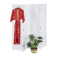 PARAVENT - Weiß, Holz/Papier (180/180/2cm) - Relaxdays